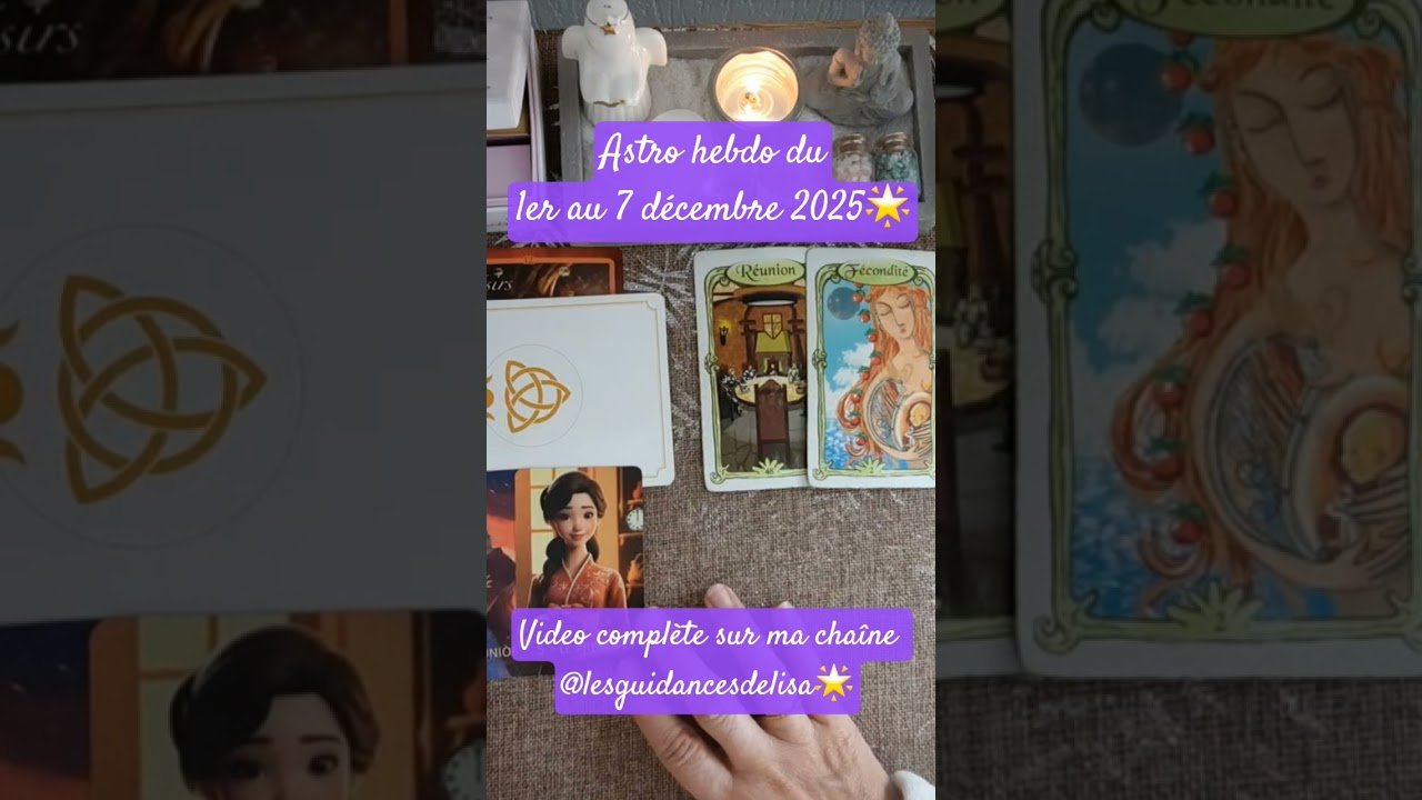 No momento, você está visualizando Astro hebdo du 1 au 7 décembre 2025🌟 #tarot #horoscope #guidance #predictions #tarotreading #oracle