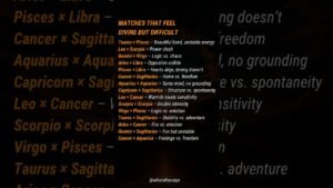 Leia mais sobre o artigo Difficult Match Made in Heaven – Zodiac Compatibility List #shorts #zodiac #trending #viral #tarot