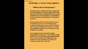 Leia mais sobre o artigo Earth Signs 🌏 Taurus ♉, Virgo ♍, Capricorn ♑ “What’s next?” tarot predictions || Maheshwari Tarot ||