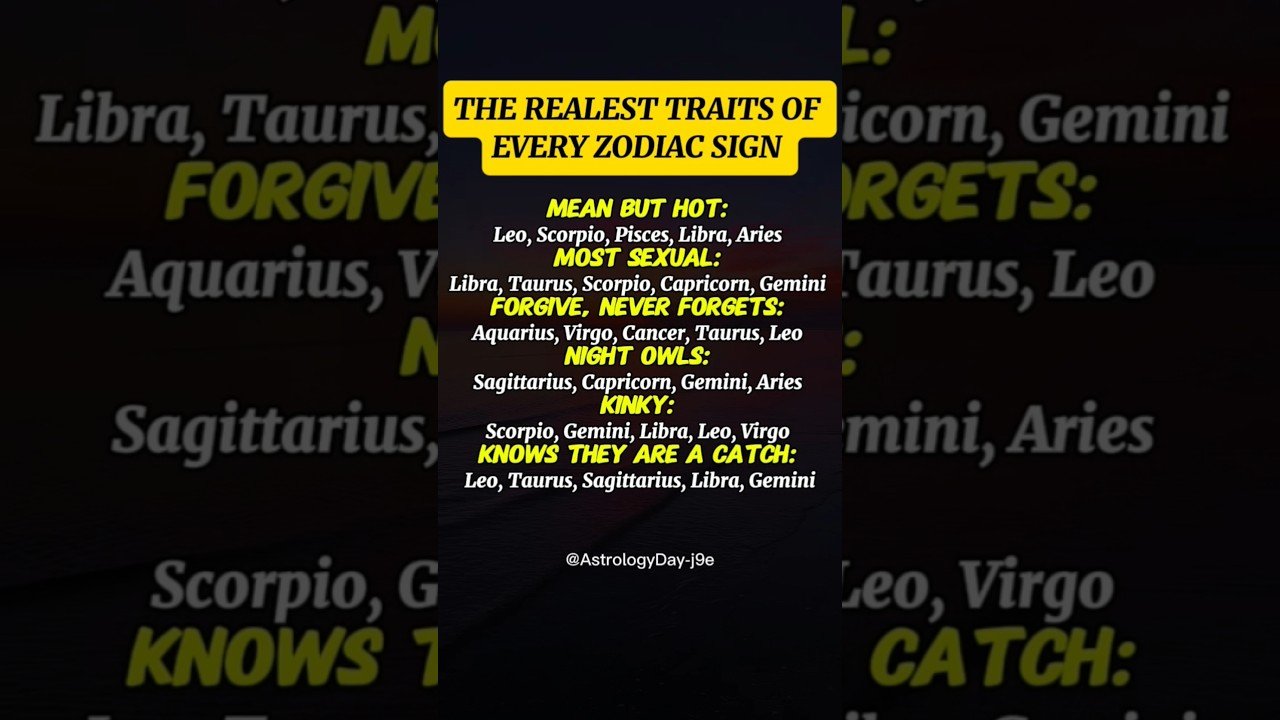 No momento, você está visualizando The Realest Trait of Every Zodiac Signs #zodiac #zodiacsigns #astrology #horoscope #tarot