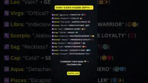 Leia mais sobre o artigo Their hidden Depths #shorts #zodiac #zodiacsigns #astrology #tarot
