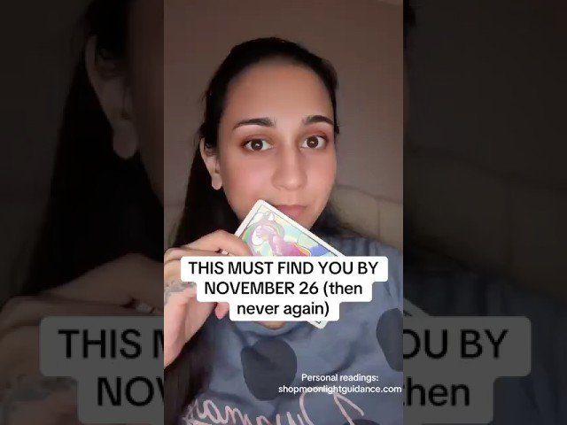 No momento, você está visualizando This MUST find you by November 25 (then never again)