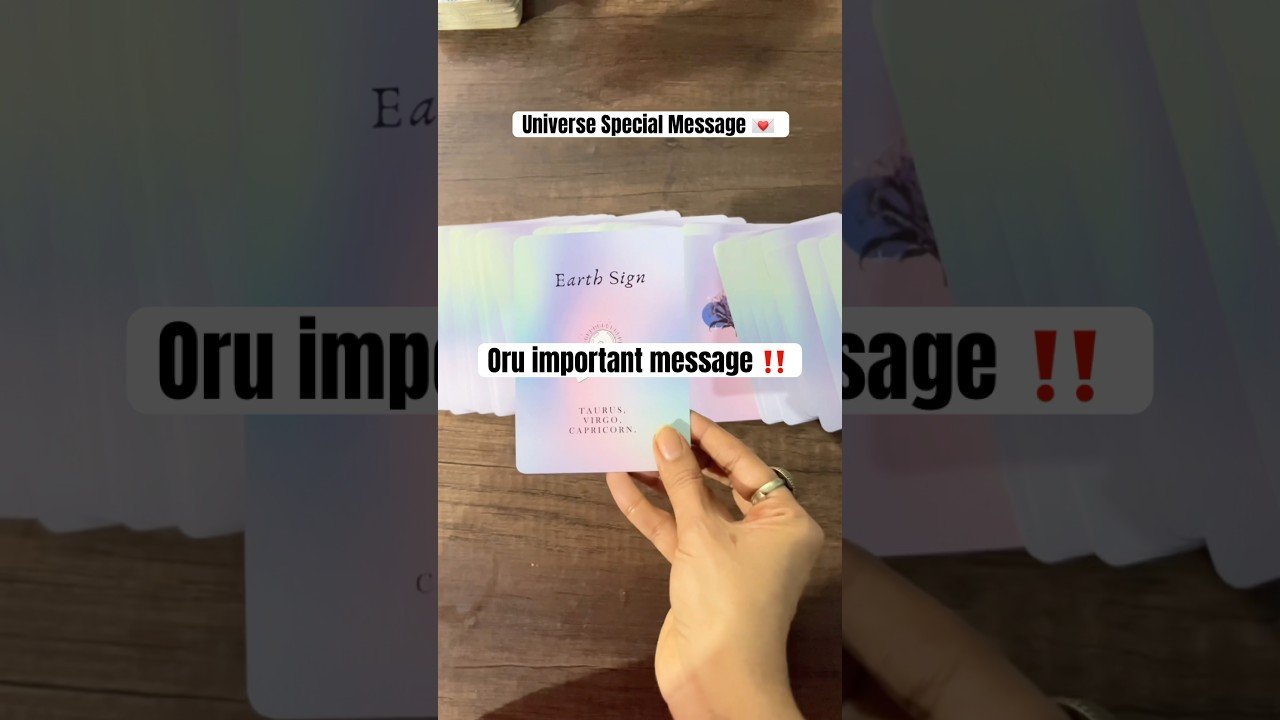 No momento, você está visualizando Universe Message 📩 Oru Warning ‼️ #oracle #shorts #tarot