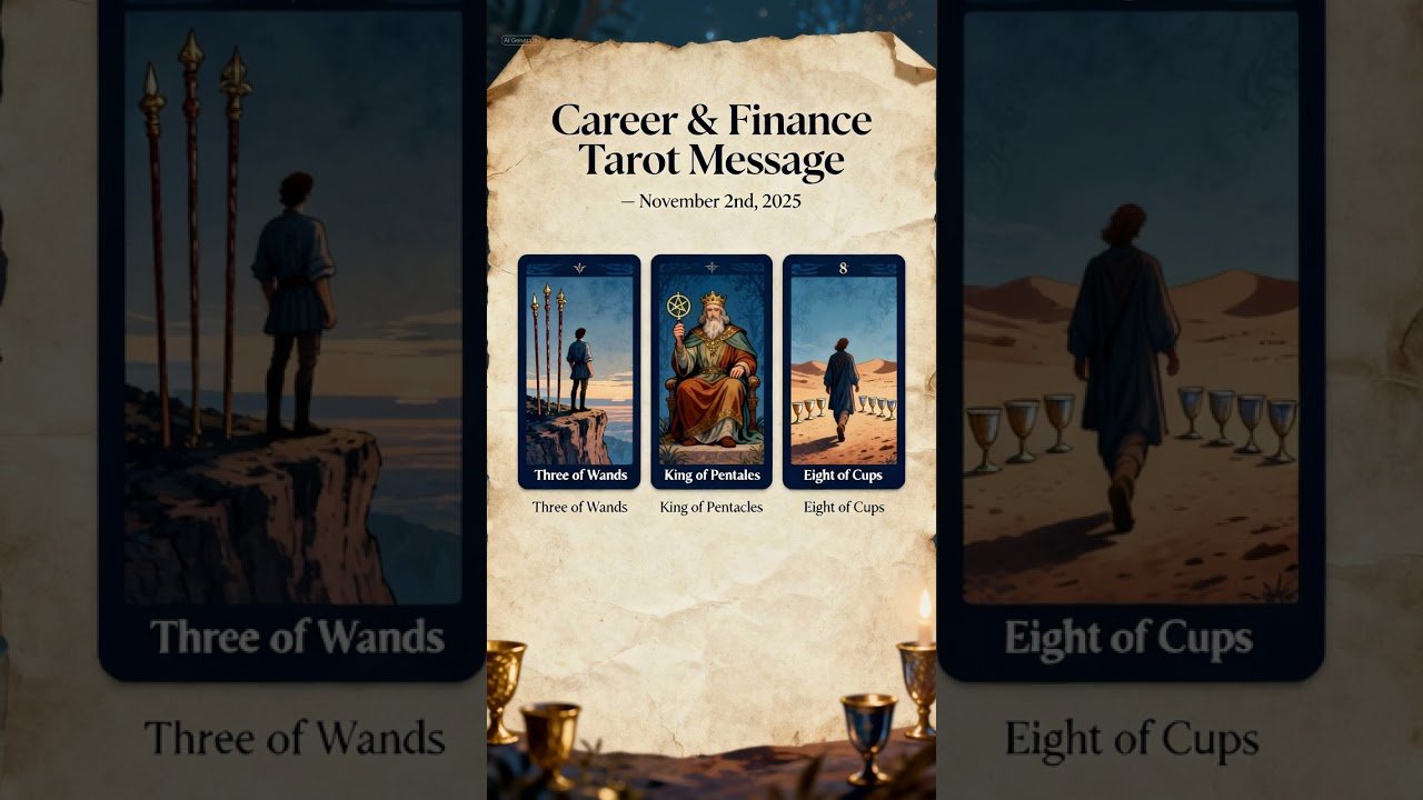 No momento, você está visualizando Your career and finance tarot reading for November 2nd, 2025 #today #tarot