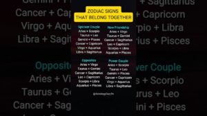 Leia mais sobre o artigo Zodiac Signs That Belong Together 💞 Perfect Astrological Soulmates #zodiac #astrology #tarot