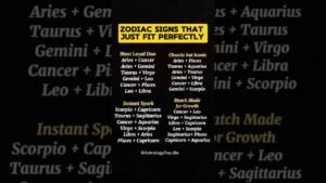 Leia mais sobre o artigo Zodiac Signs That Just Fit Perfectly |  Match 2025 #zodiac #zodiacsigns #astrology #horoscope #tarot