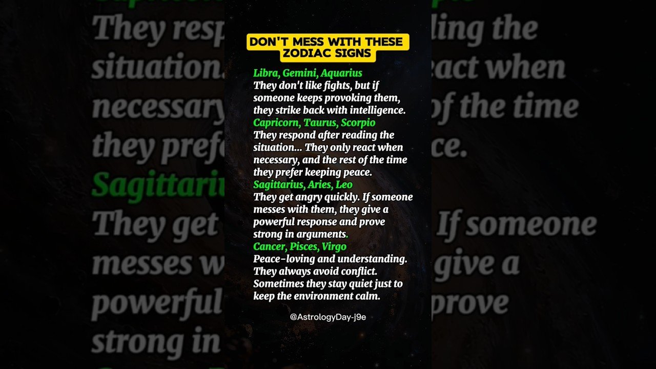 No momento, você está visualizando Zodiac Signs You Should Never Mess With | Powerful vs Peaceful #zodiac #astrology #horoscope #tarot