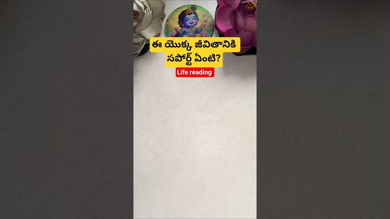No momento, você está visualizando ఈ యొక్క జీవితానికి సపోర్ట్ ఏంటి? #tarot #tarotcaards #fortunetelling