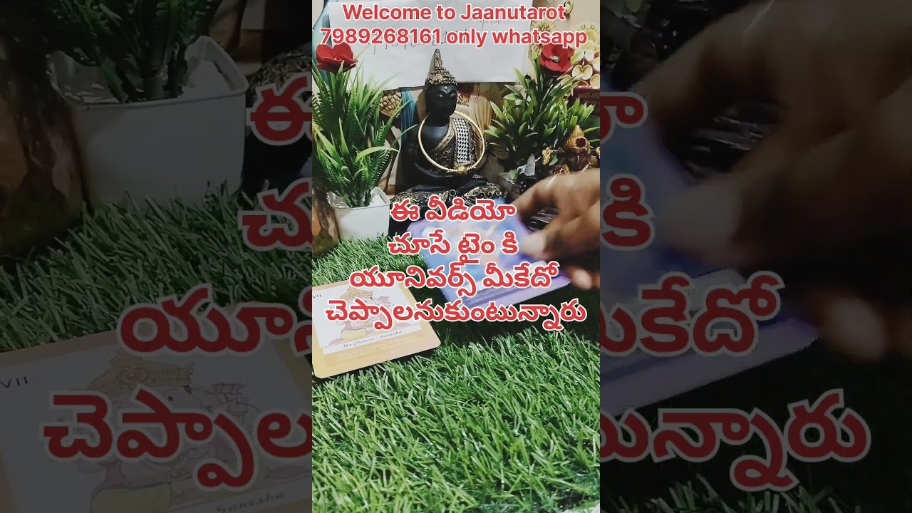 No momento, você está visualizando ఈ వీడియో చూసే టైం కి యూనివర్స్ మీకు ఏం గైడెన్స్ ని పంపుతున్నారో చూద్దాం#tarot #viral