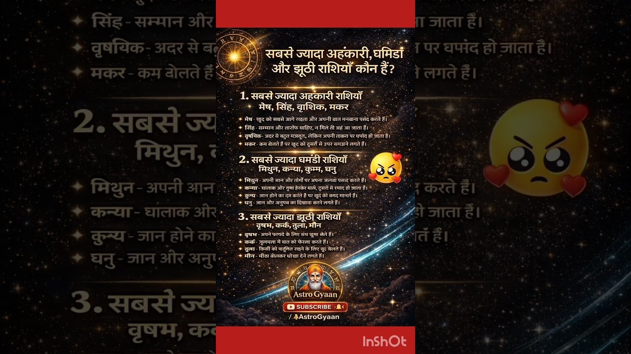 No momento, você está visualizando सबसे ज्यादा अहंकारी घमंडी झूठी राशि #astrology #zodiac #horoscope #tarot