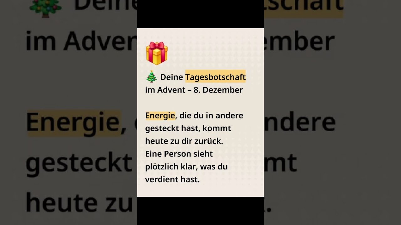 No momento, você está visualizando 🎄 Deine Tagesbotschaft im Advent – 8. Dezember #tarot #orakelheute #tarotreading