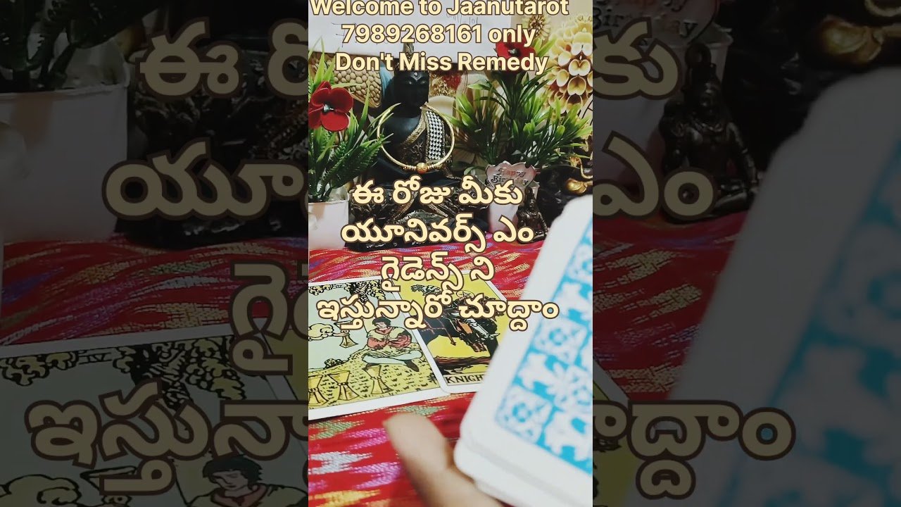 No momento, você está visualizando ఈ రోజు మీకు యూనివర్స్ ఏం గైడెన్స్ ని ఇస్తున్నారో చూద్దాం #viral #tarot
