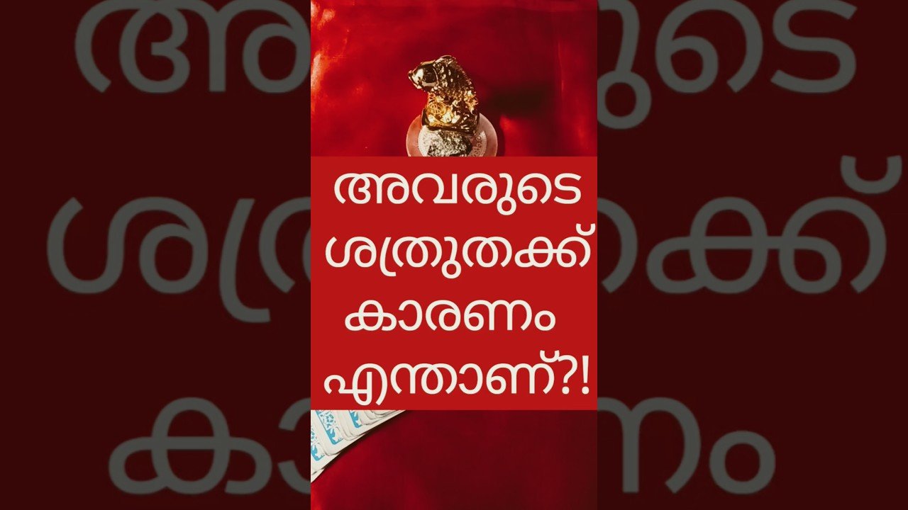 No momento, você está visualizando അവർക്ക് നിങ്ങളോട് ശത്രുത തോന്നാൻ കാരണം?! #shorts #tarot