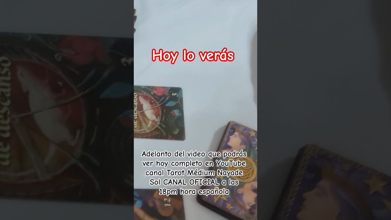 No momento, você está visualizando Adelanto del video de hoy @NAYADESOLTAROTDESLEY #tarot #lecturacartas #amor