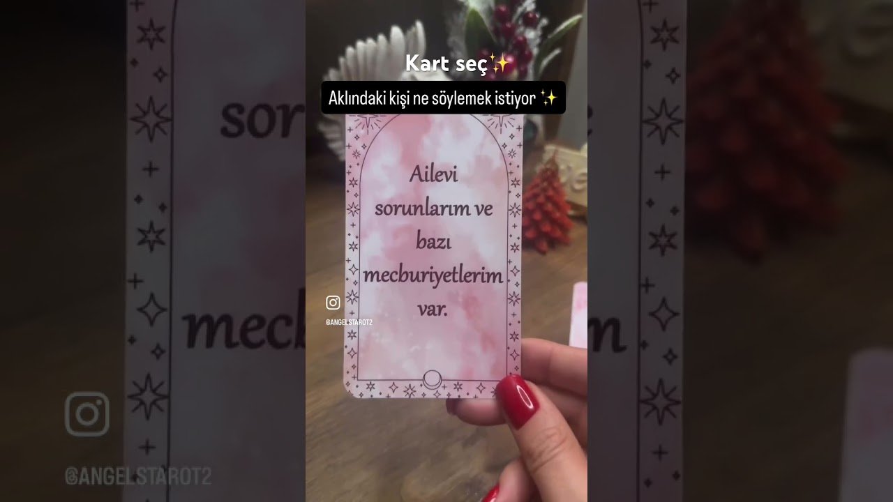 No momento, você está visualizando Aklındaki kişi ne söylemek istiyor✨#tarot #tarotcards