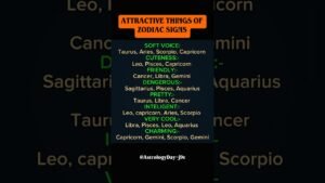 Leia mais sobre o artigo Attractive Things Of Zodiac Signs 😍 | You’ll Love These Trait #zodiac #zodiacsigns #astrology #tarot