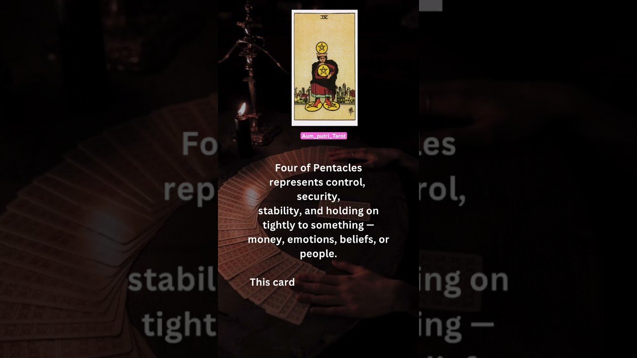 No momento, você está visualizando Four of pentacles tarot card #tarot #tarotcards #learntarot #shortsviral #shortsfeed #reels #ytshort