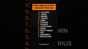 Leia mais sobre o artigo From Most Common To Most Rare Zodiac Signs 🌟 #zodiac #zodiacsigns #astrology #horoscope #tarot