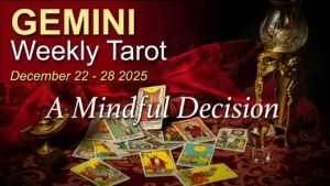 Leia mais sobre o artigo GEMINI Weekly Tarot Reading ‘A BIG MOVE – ON YOUR TERMS!” December 22 – 28 2025 ✨