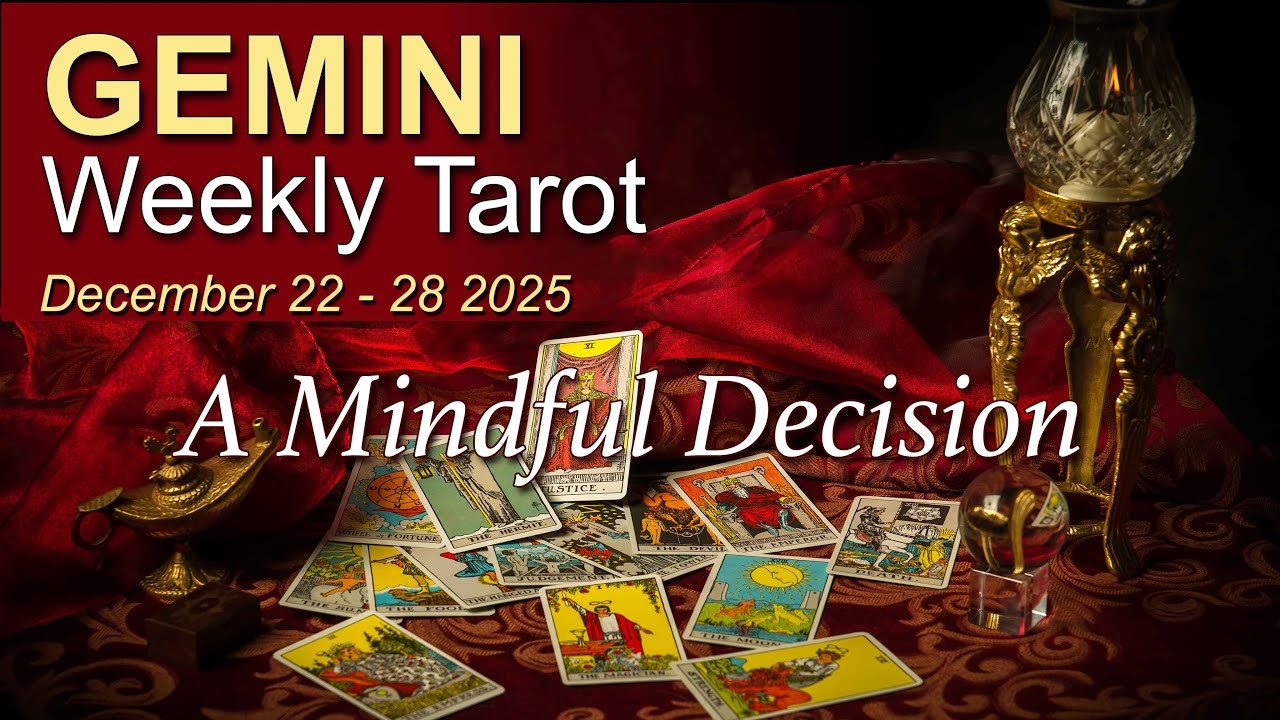 No momento, você está visualizando GEMINI Weekly Tarot Reading ‘A BIG MOVE – ON YOUR TERMS!” December 22 – 28 2025 ✨