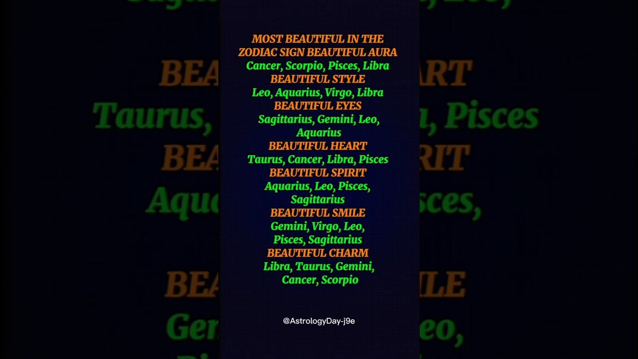 No momento, você está visualizando Most Beautiful Zodiac Sign 😍 #zodiac #zodiacsigns #astrology #horoscope #tarot