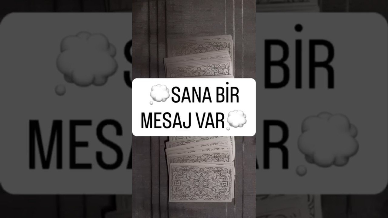 No momento, você está visualizando 💭SANA BİR MESAJ VAR💭 #tarot