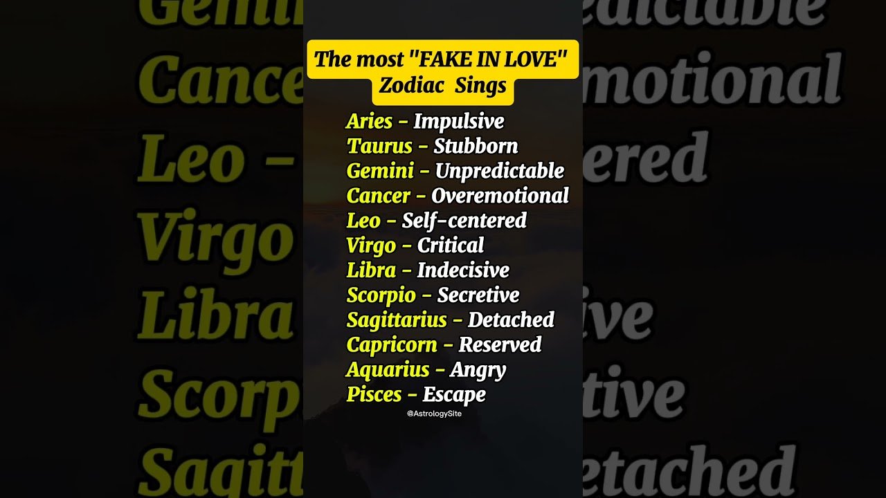 No momento, você está visualizando The Most Fake In Love Of Zodiac Signs #zodiac #zodiacsigns #astrology #horoscope #tarot