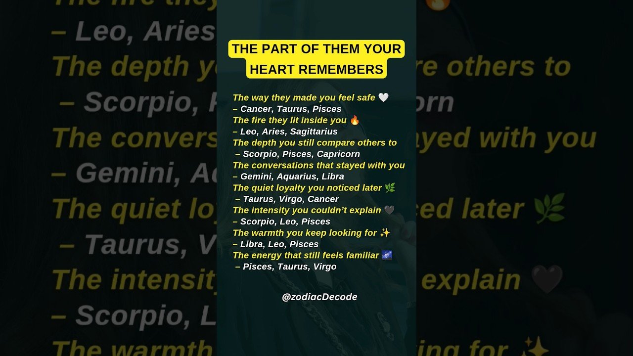 No momento, você está visualizando The Part Of Them Your Heart Remember #astrology #zodiac #horoscope #tarot