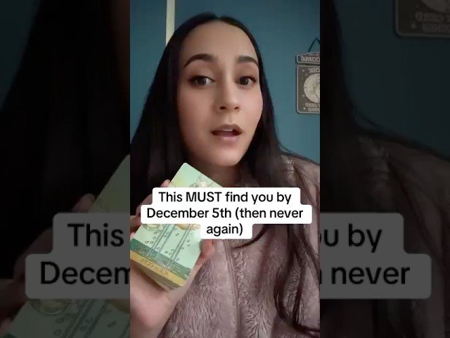 No momento, você está visualizando This MUST find you by December 5th (then never again)