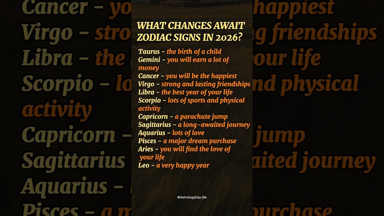No momento, você está visualizando What Changes Await Zodiac Sign in 2026 #zodiac #zodiacsigns #astrology #horoscope #tarot