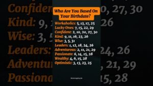 Leia mais sobre o artigo Who Are You Based On Your Birthdate? 🥳 | Birthdate Astrology #zodiac #astrology #horoscope #tarot