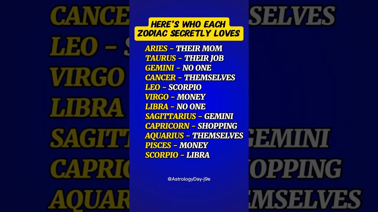 No momento, você está visualizando Who Each Zodiac Secretly Love 🥰 #zodiac #zodiacsigns #astrology #horoscope #tarot