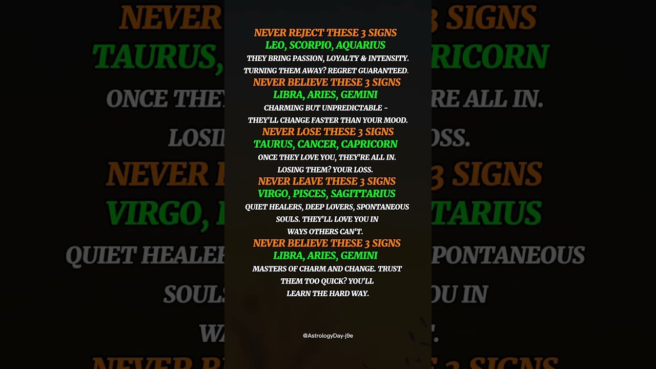 No momento, você está visualizando Zodiac Truths You Should Never Ignored 😬 #zodiac #zodiacsigns #astrology #horoscope #tarot