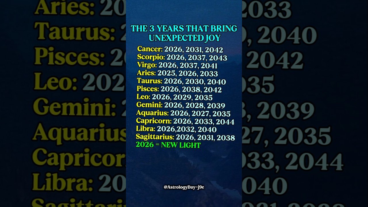 No momento, você está visualizando 3 Zodiac Years That Brings Unexpected Joy #zodiac​ #zodiacsigns​ #astrology​ #horoscope​ #tarot​