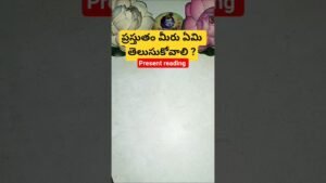 Leia mais sobre o artigo ప్రస్తుతం మీరు ఏమి తెలుసుకోవాలి ? #tarot #tarotcaards #fortunetelling