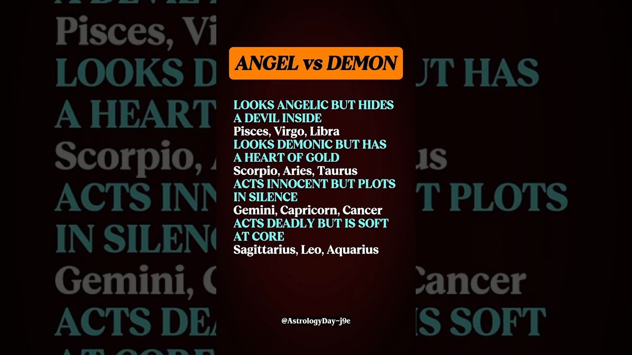No momento, você está visualizando Angel VS Demon | Find Out Your Side ? #zodiac #zodiacsigns #astrology #horoscope #tarot