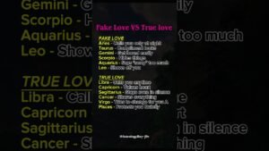 Leia mais sobre o artigo FAKE LOVE vs TRUE LOVE 💔❤️ | Zodiac Signs In Love #zodiac #zodiacsigns #astrology #horoscope #tarot