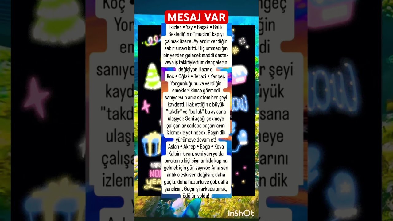 No momento, você está visualizando Mesaj var.!#burçyorumları #burç #tarotfal #tarot #tarotreadi #keşfet #kesvet #günlükburç