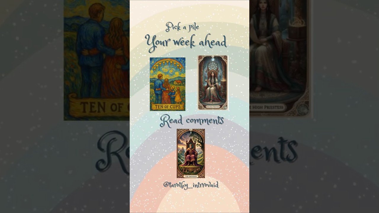 No momento, você está visualizando Pick a pile tarot reading for your week ahead #tarot #shorts