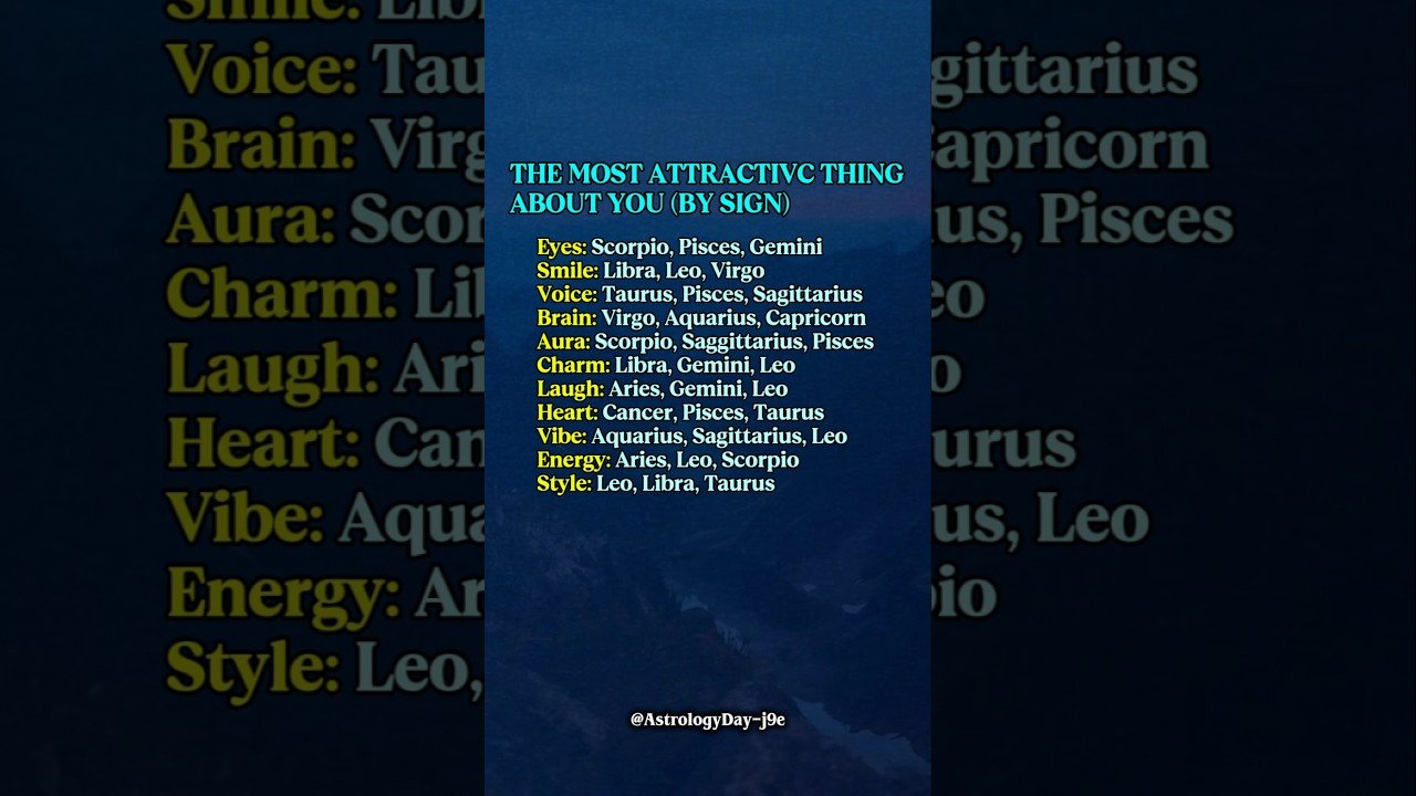 No momento, você está visualizando The Most Attractive Thing of Zodiac #zodiac​ #zodiacsigns​ #astrology​ #horoscope​ #tarot​