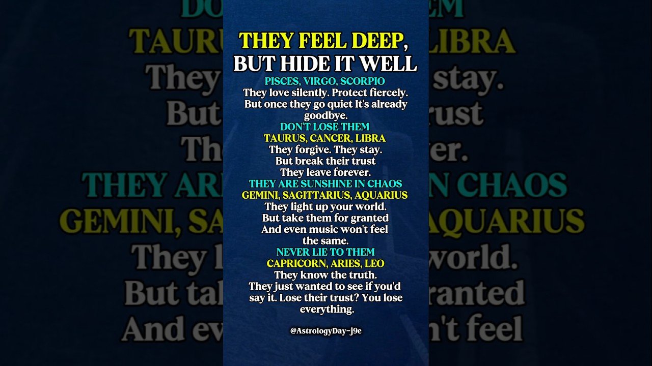 No momento, você está visualizando They Feel Deep But Hide It Well #zodiac​ #zodiacsigns​ #astrology​  #horoscope​ #tarot​