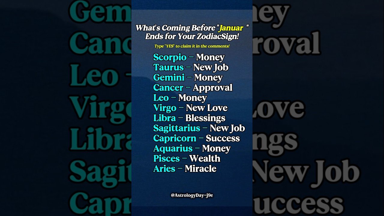 No momento, você está visualizando What’s Coming Before January Ends for Your ZodiacSign #zodiac​ #zodiacsigns​ #astrology​ #tarot​