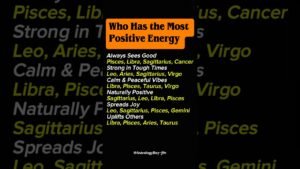 Leia mais sobre o artigo Who’s Has the Most Positive Energy #zodiac #zodiacsigns #astrology #horoscope #tarot