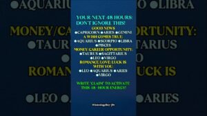 Leia mais sobre o artigo YOUR NEXT 48 HOURS: DO Not IGNORE #zodiac​ #zodiacsigns​ #astrology​ #horoscope​ #tarot​