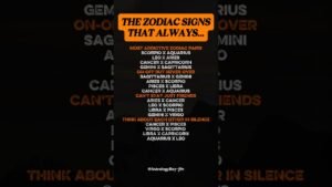 Leia mais sobre o artigo Zodiac Sign That Always #zodiac #zodiacsigns #astrology #horoscope #tarot