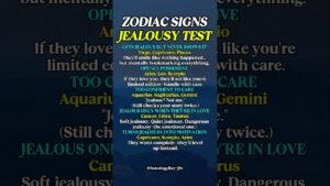 Leia mais sobre o artigo Zodiac Signs Jealousy Test | Jealous Person #zodiac #zodiacsigns #astrology #horoscope #tarot