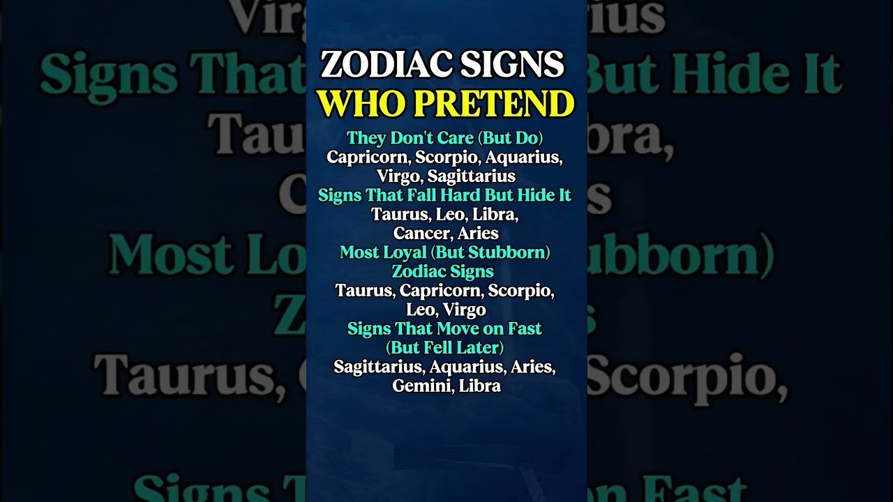 No momento, você está visualizando Zodiac Signs Who Pretend To Be Something #zodiac #astrology #horoscope #tarot