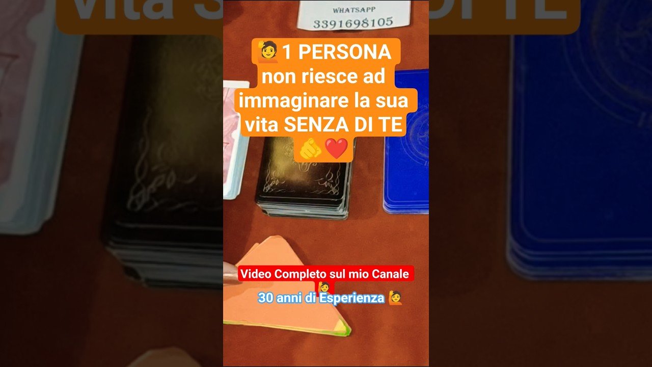 No momento, você está visualizando 🙋1 PERSONA non riesce ad immaginare la sua vita SENZA DI TE🫵❤️#tarot