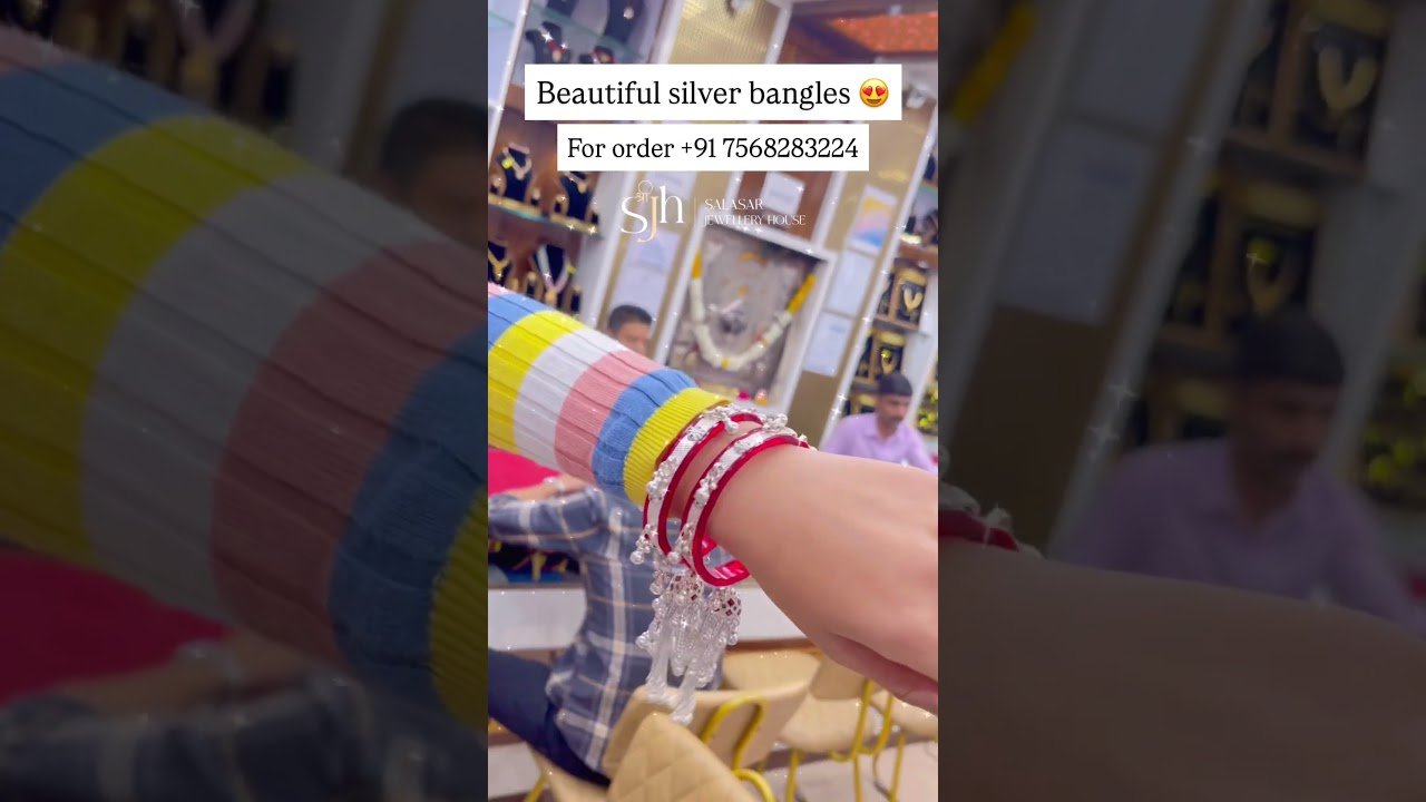 No momento, você está visualizando Beautiful silver bangles 😍#tarot #bestring #youtubeshorts #designerjeweller #viral #jewellery