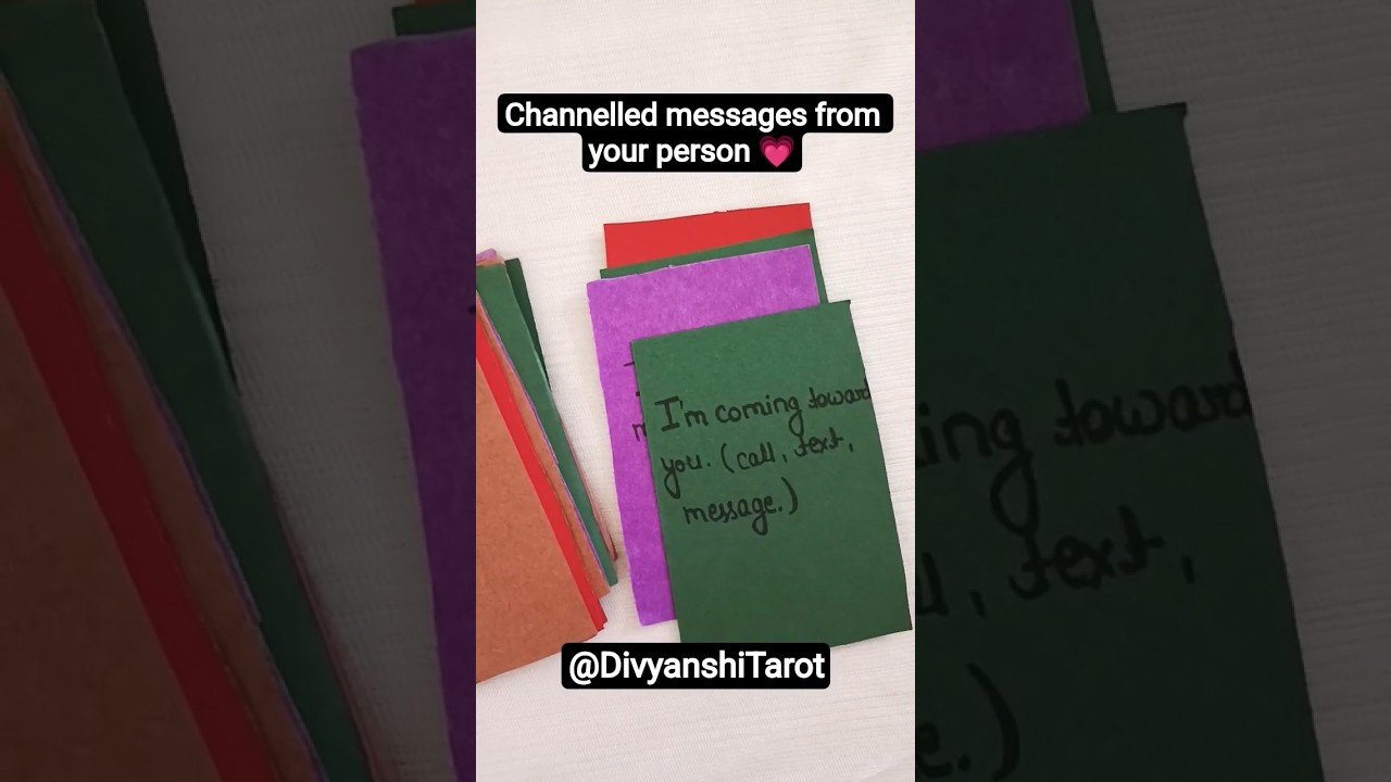 No momento, você está visualizando Channelled messages from your person 💗 #channeledmessages  #divyanshitarot #tarot
